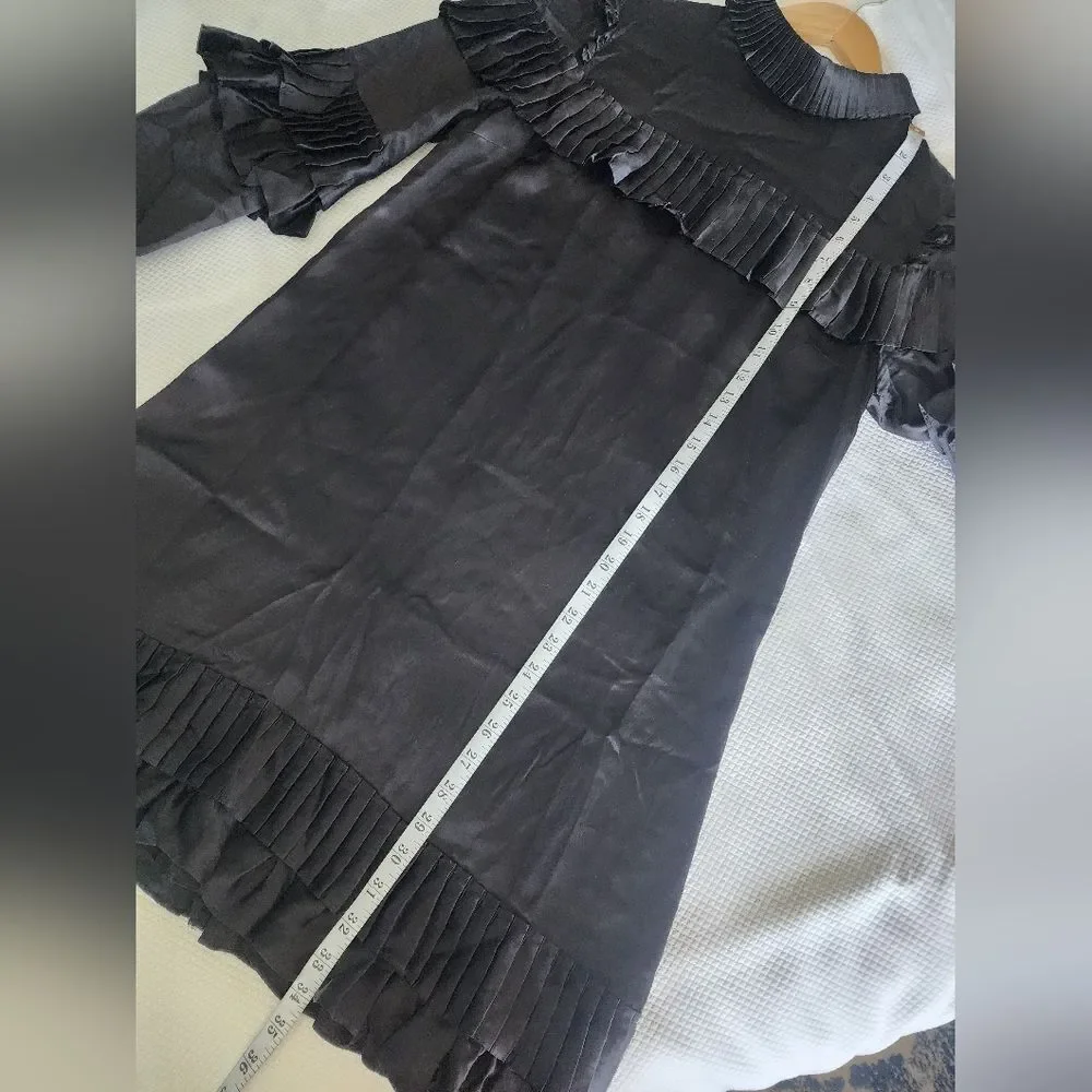 Frame Denim Black Ruffle Dress - Picture 5 of 15